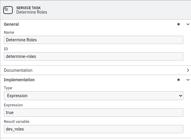 Service Task with expression true